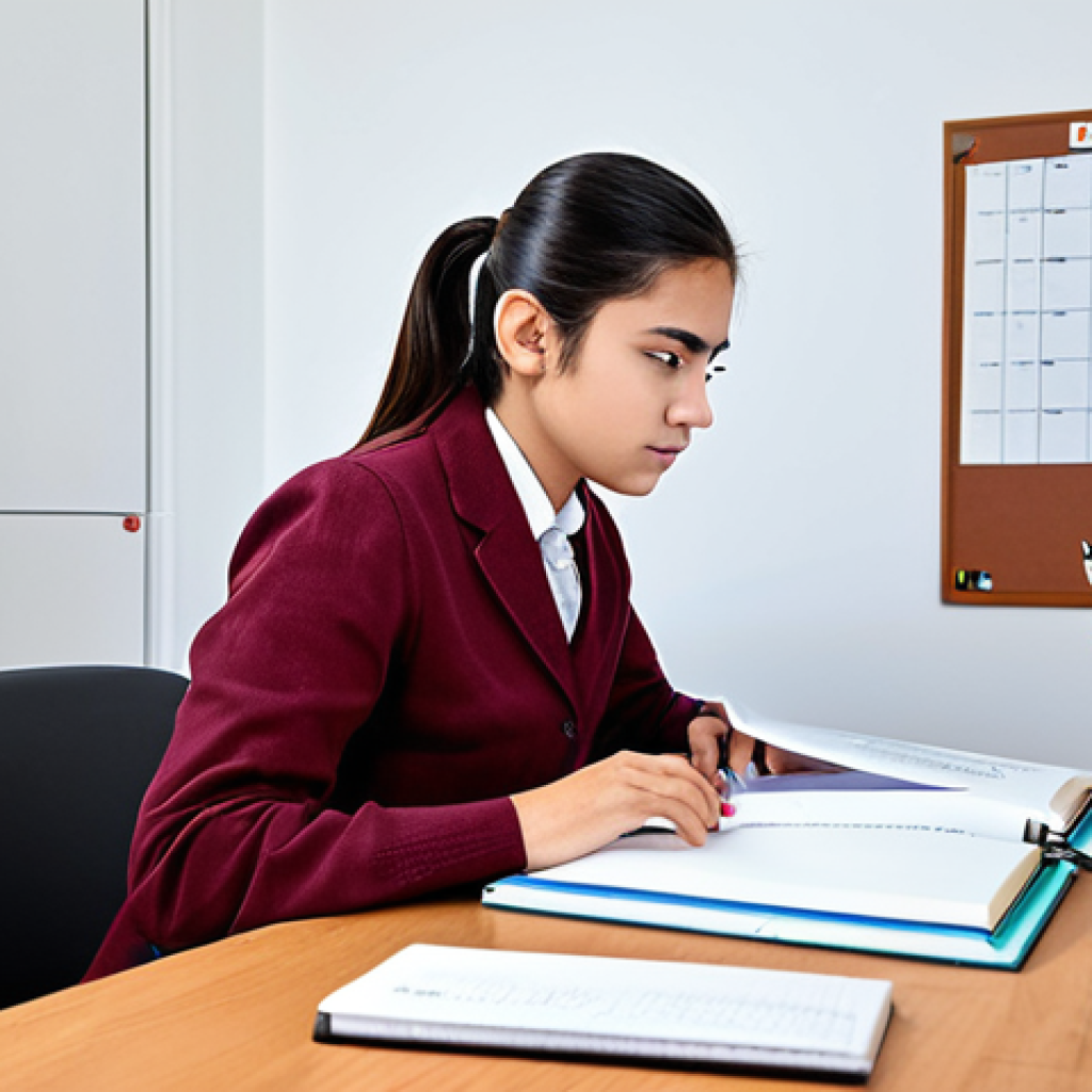 **

"A motivated student in a fully clothed and modest study outfit, diligently working at a desk filled with textbooks and study materials.  The scene takes place in a bright, organized home office setting with a whiteboard displaying a DAFO analysis. Focus on the student's focused expression and organized workspace.  Safe for work, appropriate content, professional, perfect anatomy, natural proportions, high quality, well-formed hands, proper finger count."

**