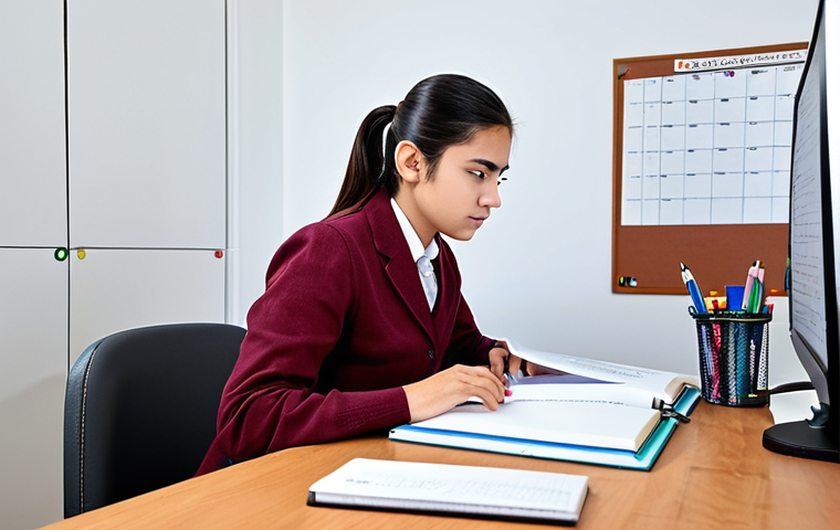 **

"A motivated student in a fully clothed and modest study outfit, diligently working at a desk filled with textbooks and study materials.  The scene takes place in a bright, organized home office setting with a whiteboard displaying a DAFO analysis. Focus on the student's focused expression and organized workspace.  Safe for work, appropriate content, professional, perfect anatomy, natural proportions, high quality, well-formed hands, proper finger count."

**
