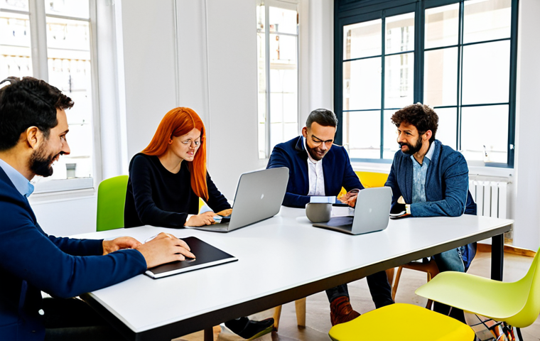 공무원 조직 내 협력 사례와 성공 요인 - Collaborative Workspace**

"A brightly lit, modern co-working space in Barcelona, Spain. Several pro...