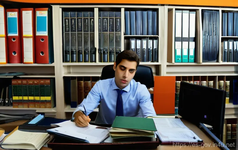 공무원 시험과 직무의 실제 연관성 분석 - **Image Prompt: The Bureaucratic Labyrinth - From Theory to Reality**
* **Description:** A pro...
