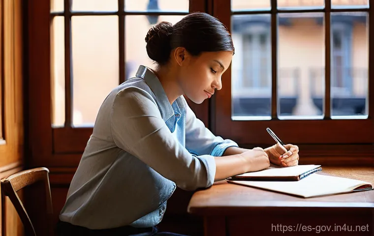 공무원 시험과 직렬 선택 시 주요 변수 - **Prompt 1: The Contemplative Journey to a Public Calling**
    "A young adult, perhaps a woman in h...