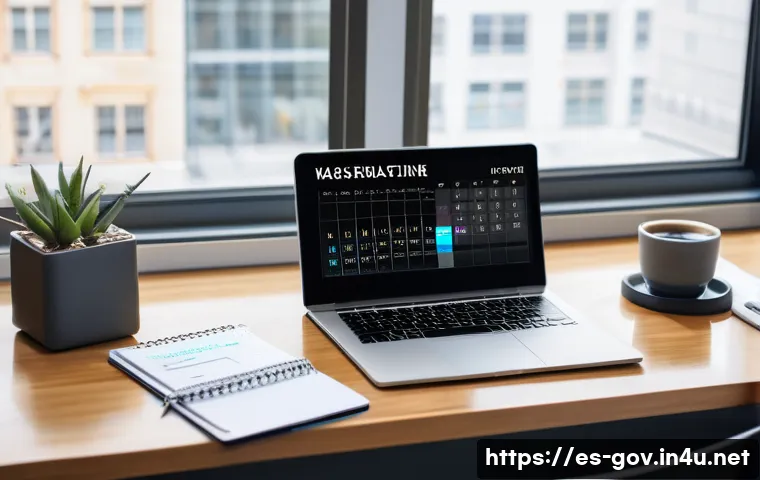 공무원 생활을 효율적으로 만드는 팁 - A professional public sector office environment showing a realistic daily planner on a desk with han...
